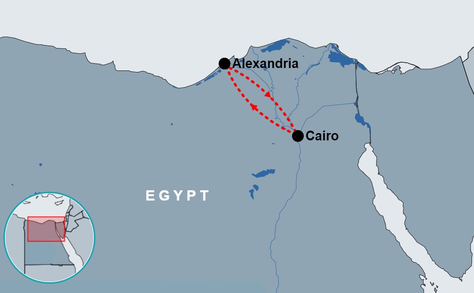 travel alexandria to cairo